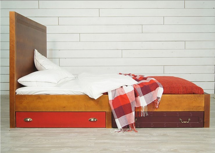 Кровать 2-х спальная Gouache Birch с ящиками (M10516ETG/4) в Элисте - изображение 5