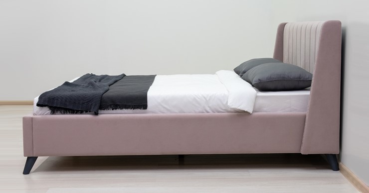 Кровать с механизмом Мелисса 160,арт. Тори 45 велюр (ява) + кроватное дно в Элисте - изображение 3