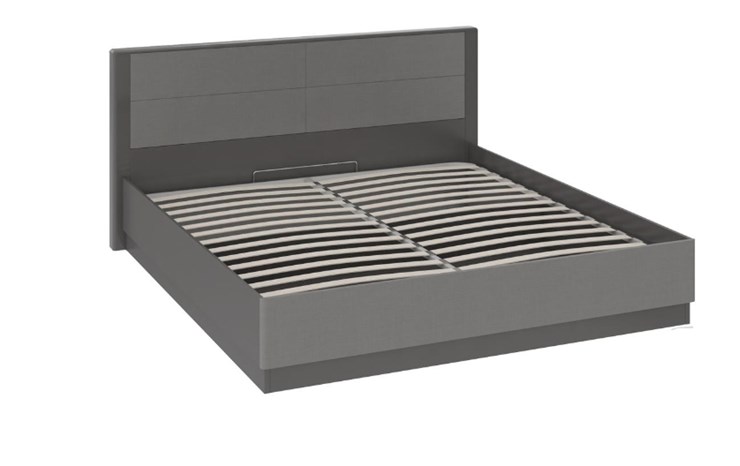 Кровать с механизмом двуспальная Наоми 1600, цвет Фон серый, Джут СМ-208.01.02 в Элисте - изображение 1
