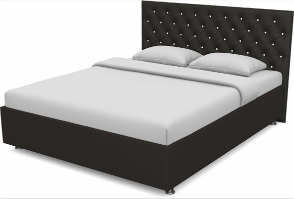 Кровать 1.5-спальная Флоренция-А 1400 с основанием (Nitro Brown) в Элисте - изображение
