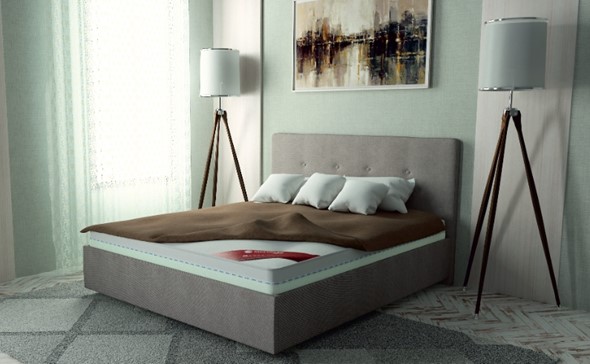 Кровать с механизмом 1.5-спальная Флоренция 140х200 (с коробом) в Элисте - изображение
