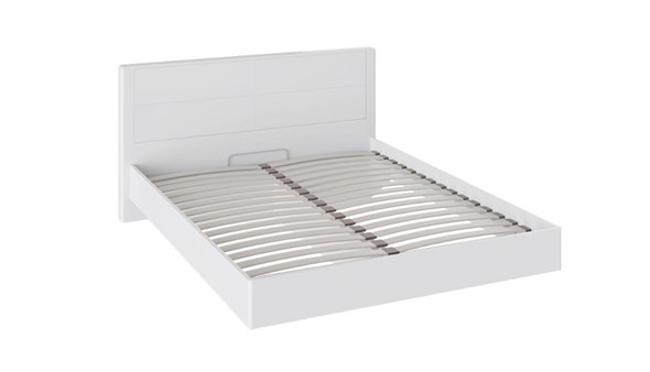 Кровать Наоми 1600, цвет Белый глянец СМ-208.01.01 в Элисте - изображение