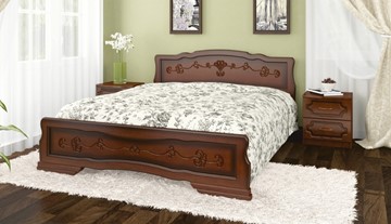 Спальная кровать Карина-6 тахта (Орех) 160х200 в Элисте