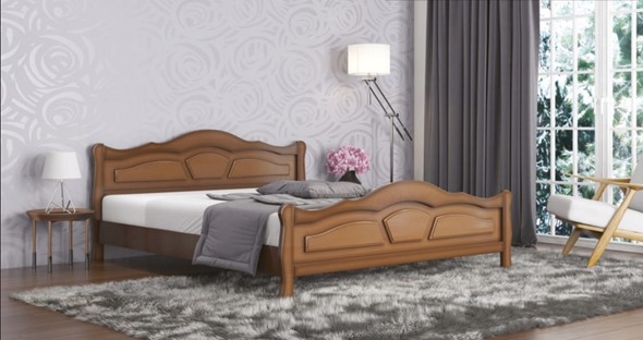 Полуторная кровать Легенда 140*195 с основанием в Элисте - изображение