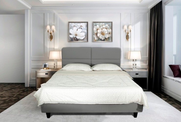 Кровать 1,5-спальная без механизма с высокими ножками Орландо 1450х2100 мм в Элисте - изображение 5