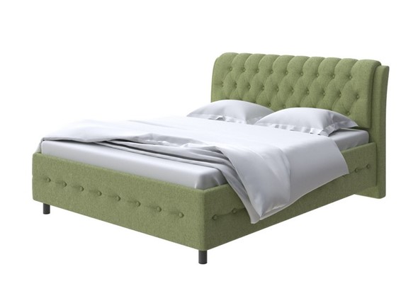 Двуспальная кровать Como (Veda) 4 180х200, Рогожка (Firmino Авокадо) в Элисте - изображение