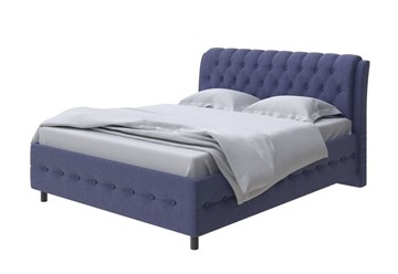 Кровать двуспальная Como (Veda) 4 180х200, Рогожка (Firmino Полуночный синий) в Элисте