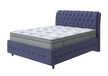 Кровать Como (Veda) 4 Grand 180х200, Рогожка (Firmino Полуночный синий) в Элисте