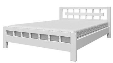 Кровать полуторная Натали-5 (Белый Античный) 140х200 в Элисте
