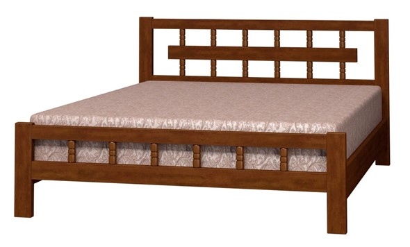 Спальная кровать Натали-5 (Орех) 160х200 в Элисте - изображение