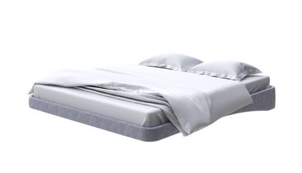Парящая кровать 2-спальная 160х200, Флок (Бентлей Серый космос) в Элисте - изображение