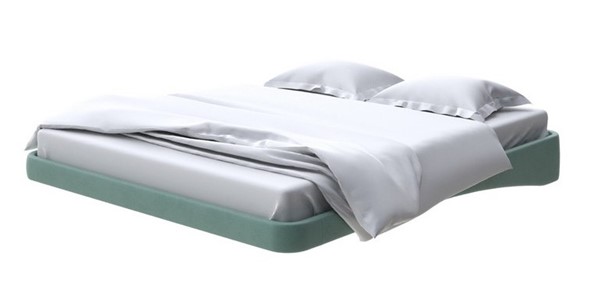 Кровать парящая 160х200, Микрофибра (Diva Мята) в Элисте - изображение