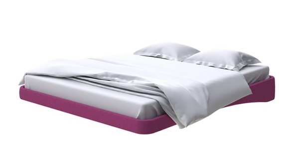 Кровать парящая 160х200, Рогожка (Savana Berry) в Элисте - изображение