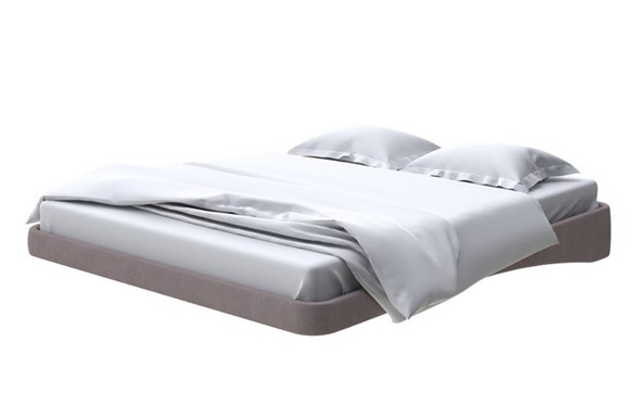 Парящая кровать 2-спальная 160х200, Рогожка (Тетра Мраморный) в Элисте - изображение
