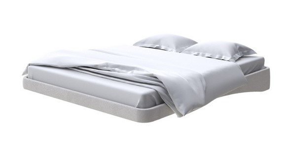 Парящая кровать 160х200, Велюр (Ultra Серый камень) в Элисте - изображение