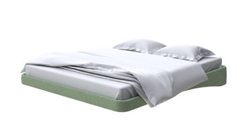 Парящая кровать 2-спальная 180х200, Искусственная шерсть (Лама Авокадо) в Элисте
