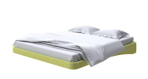 Парящая кровать 2-спальная 180х200, Рогожка (Тетра Яблоко) в Элисте - изображение