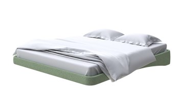 Парящая кровать 200х200, Искусственная шерсть (Лама Авокадо) в Элисте