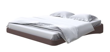 Парящая кровать 200х200, Искусственная шерсть (Лама Шоколад) в Элисте
