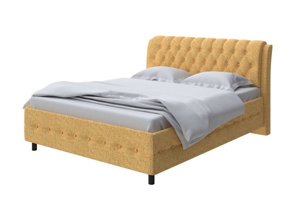 Кровать Como (Veda) 4 140х200, Букле (Beatto Куркума) в Элисте - изображение
