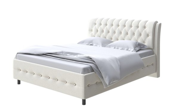 Кровать 1,5-спальная Como (Veda) 4 140х200, Искусственная шерсть (Лама Лён) в Элисте - изображение