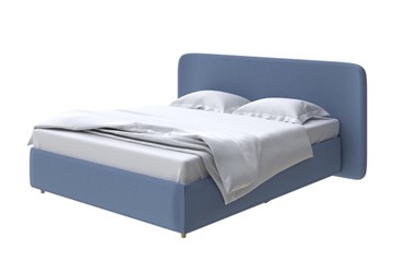 Кровать с бельевым ящиком Lorena 140x200, Велюр (Scandi Cotton 22 Морская гроза) в Элисте