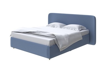 Кровать с бельевым ящиком Lorena 160x200, Велюр (Scandi Cotton 22 Морская гроза) в Элисте