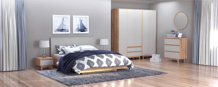 1,5 спальная кровать Кантри 140*200 см с основанием ЛДСП и подъемным механизмом, ЛДСП в Элисте - изображение 1