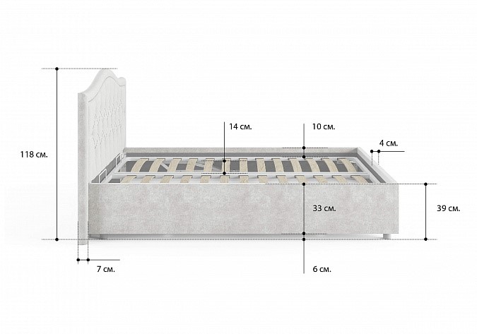 Кровать с механизмом 2-спальная Ancona 180х200 в Элисте - изображение 4