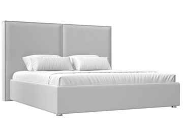 Кровать с механизмом 2-спальная Аура 160, Белый (Экокожа) в Элисте