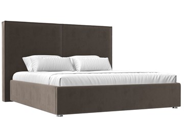 Двуспальная кровать с механизмом Аура 160, Коричневый (Велюр) в Элисте - предосмотр