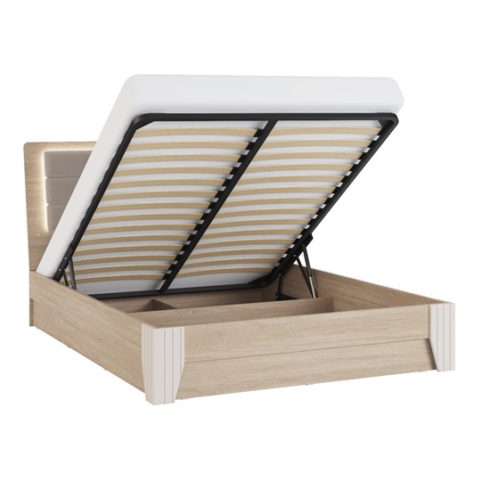 Двуспальная кровать с механизмом Беатрис 1,8 с подсветкой в Элисте - изображение 1