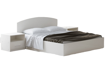 Кровать с механизмом полутороспальная Этюд 120x200, Белый в Элисте