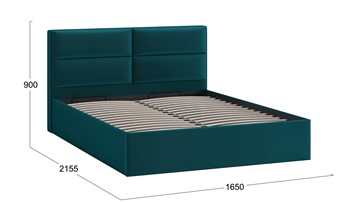 Кровать с механизмом Глосс Тип 1 (Велюр Confetti Izumrud) в Элисте - предосмотр 1