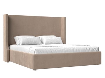 Двуспальная кровать с механизмом Ларго 160, Бежевый (Велюр) в Элисте - предосмотр