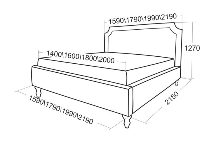 Кровать с подъемным механизмом Леонардо 1790 в Элисте - изображение 5