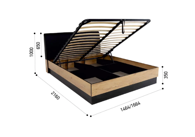 Кровать с подъемным механизмом Лофт №16.1 в Элисте - изображение 7