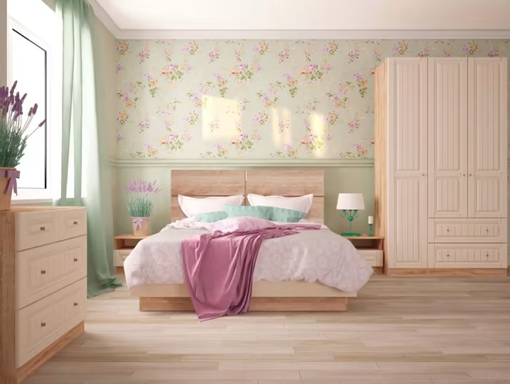 Кровать с механизмом 1,5-спальная М15, Богуслава 1400, дуб баррик светлый в Элисте - изображение 3