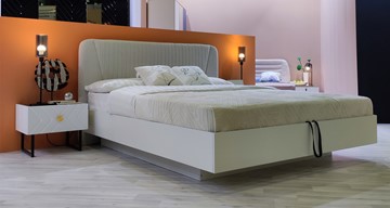 Кровать с механизмом 2х-спальная Марсель-11 (Белый, ткань Catania white) 1600 в Элисте - предосмотр 4