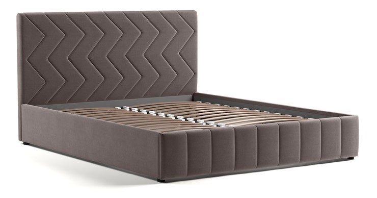 Кровать с подъемным механизмом Милана 160, Tenerife espresso (серо-коричневый) в Элисте - изображение 2