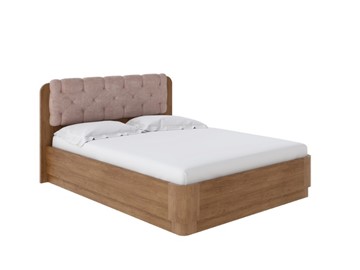 Кровать с механизмом двуспальная Wood Home 1 160х200, Антик (сосна) с брашированием/Лофти Мокко в Элисте - предосмотр