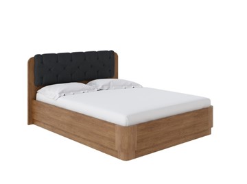 Кровать с механизмом двуспальная Wood Home 1 200х200, Антик (сосна) с брашированием/Тетра Графит в Элисте