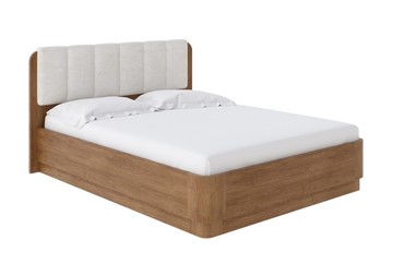 Кровать с подъемным механизмом Wood Home 2 160х200, Велюр (Антик (сосна) с брашированием/Лофти Лён) в Элисте - предосмотр