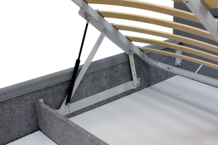 Кровать с подъемным механизмом с низкими ножками Беатрис 102х215 см в Элисте - изображение 4