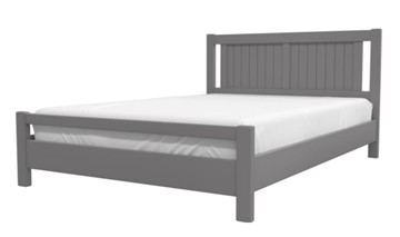 Кровать спальная Ванесса из массива сосны (Антрацит) 160х200 в Элисте