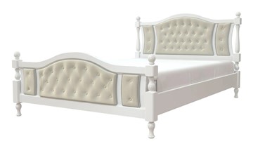 Кровать 1.5-спальная Жасмин (Белый античный) 140х200 в Элисте