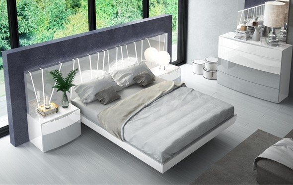 Спальная кровать 606 VANESSA со светодиодной подсветкой (160х200) в Элисте - изображение