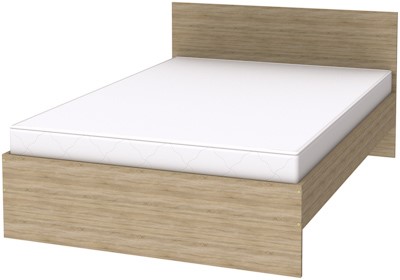 Кровать K14 с основанием, цвет Дуб Сонома в Элисте - изображение