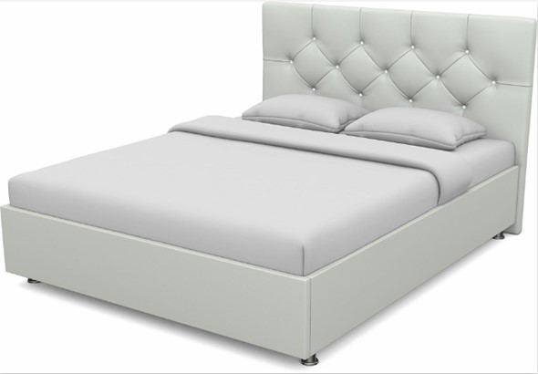 Кровать Моника 1400 с основанием (Nitro White) в Элисте - изображение