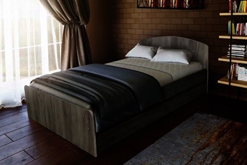 Односпальная кровать 1400х2000 с низкой ножной спинкой в Элисте - предосмотр